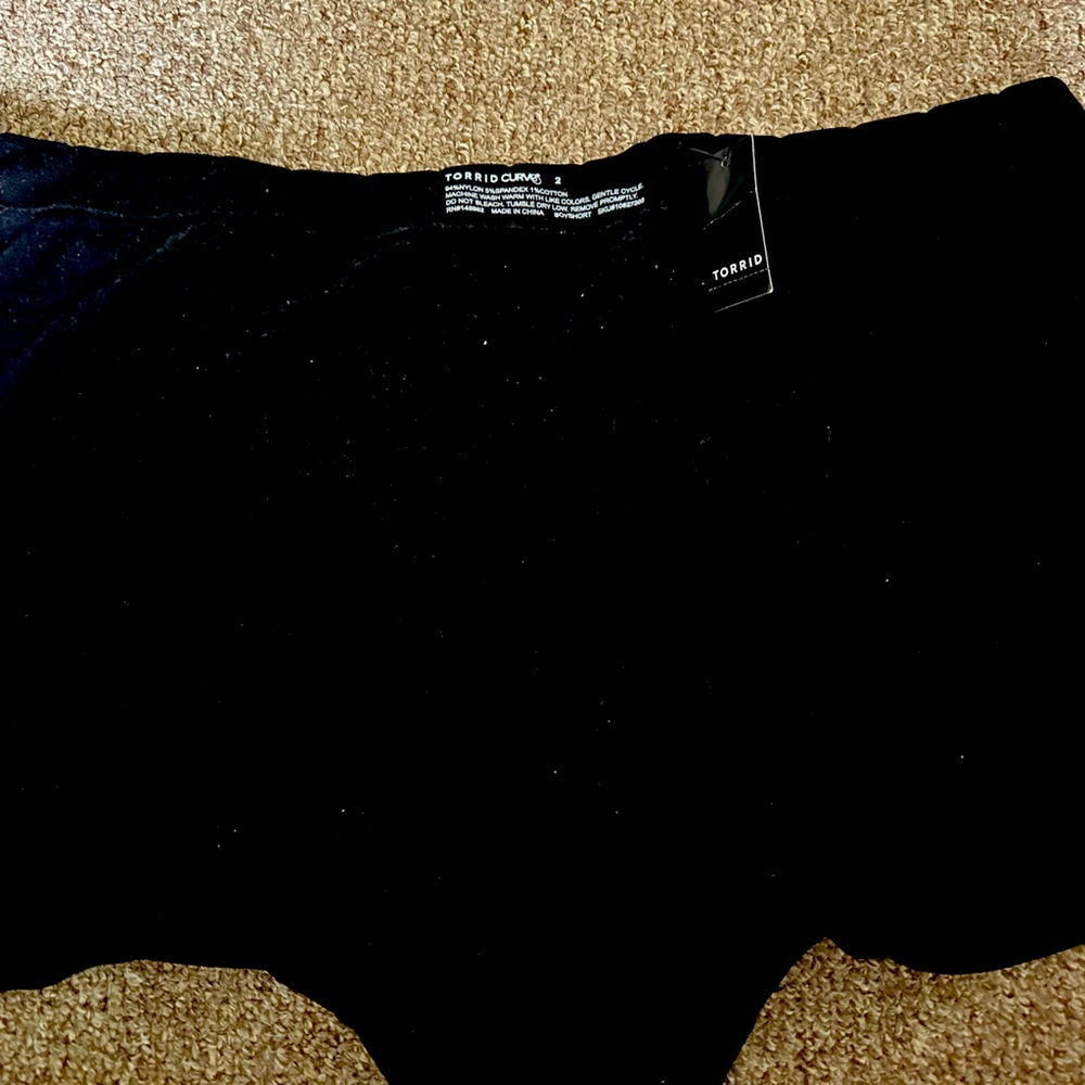 Torrid black boy short underwear